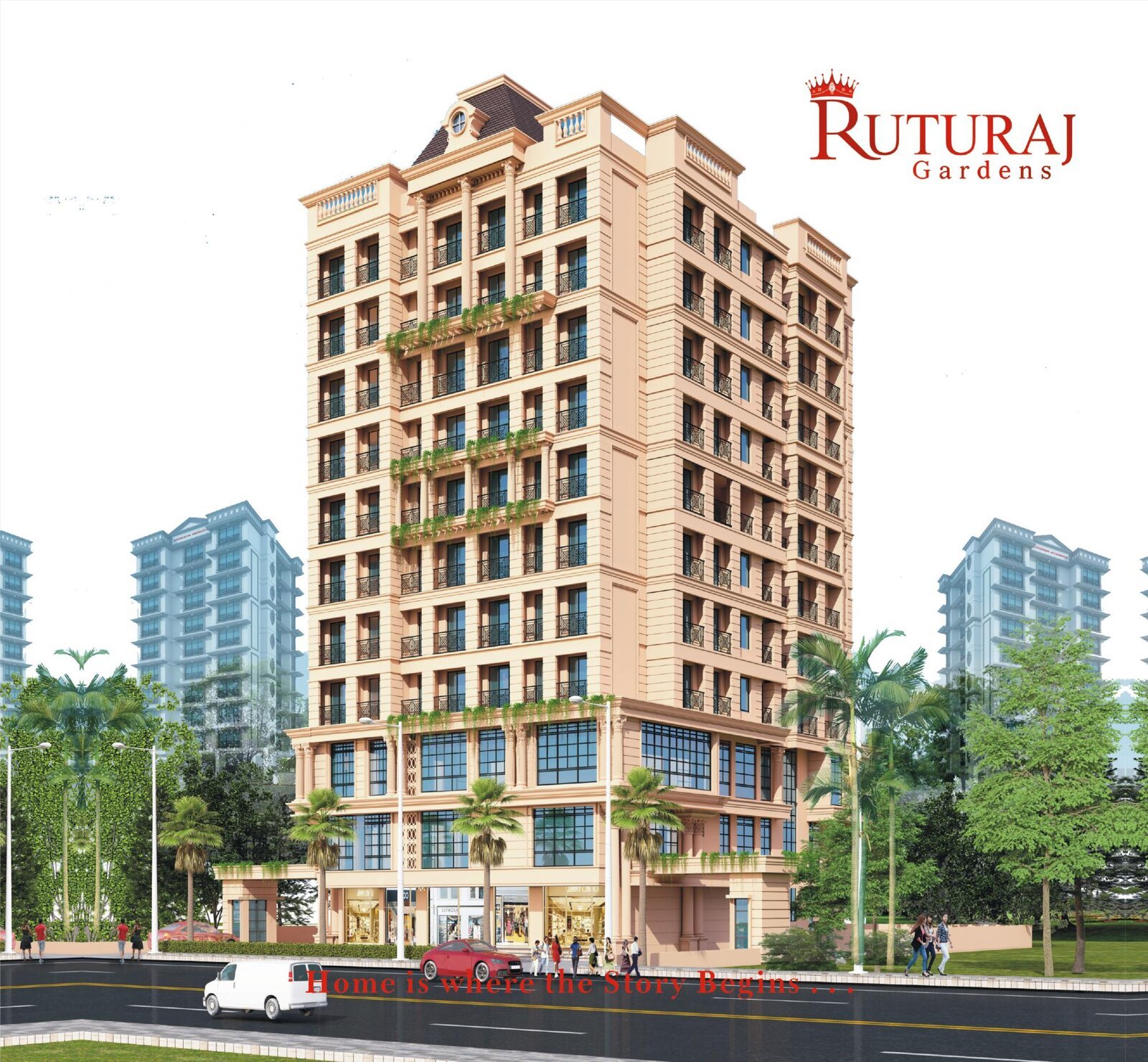 Ruturaj Gardens exterior render